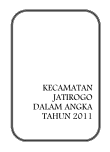 Kecamatan Jatirogo Dalam Angka 2011