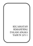 Kecamatan Semanding Dalam Angka 2011