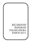 Kecamatan Bangilan Dalam Angka 2011