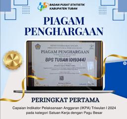 Penghargaan Capaian IKPA Terbaik dari KPPN Tuban