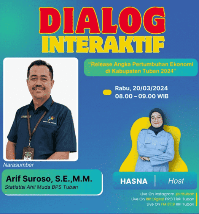 Dialog Interaktif “Pertumbuhan Ekonomi” bersama RRI Tuban